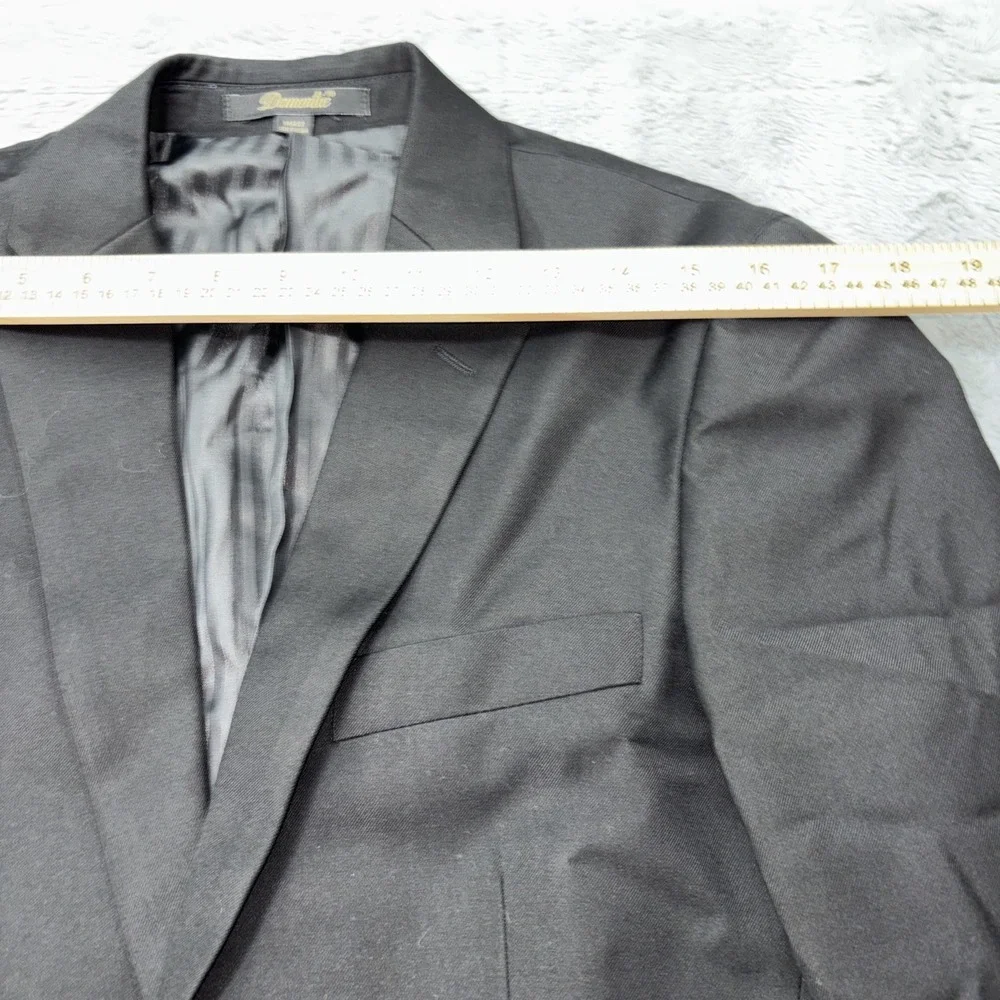 Demantie mens‎ black Modern Tailored Fit Suit jacket size 34R